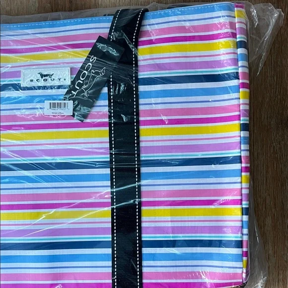 SCOUT Original Deano Stripe a Pose Tote Bag NWT Size 19" W x 15" H x 10" D - Picture 7 of 8